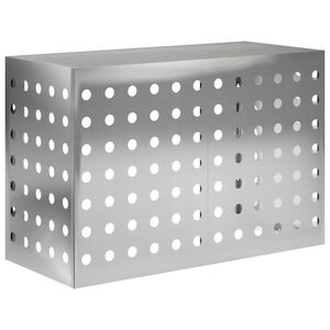 vidaXL Airconditioner hoes zilver 90 x 40 x 60 cm Gegalvaniseerd staal