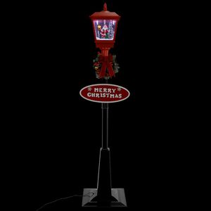 vidaXL Straatlantaarn met kerstman LED 180 cm