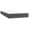 vidaXL Boxspring met matras en LED fluweel donkergrijs 200x200 cm
