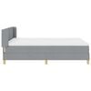 vidaXL Boxspringbed met matras Lichtgrijs 160 x 200 cm Stof