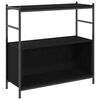 vidaXL Boekenkast 80 x 30 x 78,5 cm Bewerkt hout Zwart Eiken