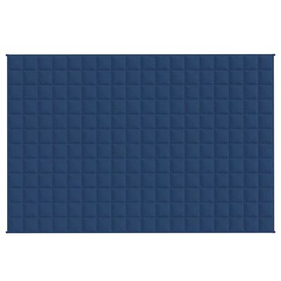 vidaXL Verzwaringsdeken 122x183 cm 5 kg stof blauw