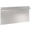 vidaXL Slakkenhekje 50 x 3,5 x 25 cm Roestvrij staal zilver