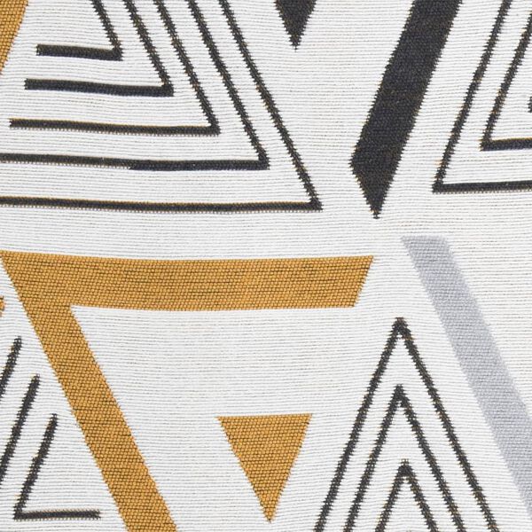 vidaXL Vloerkleed 120x180 cm katoen geel en grijs