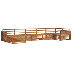 vidaXL Buiten bankenset 7 st Naturel