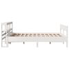 vidaXL Bedframe zonder matras massief grenenhout wit 160x200 cm
