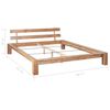 vidaXL Bedframe massief eikenhout 160x200 cm