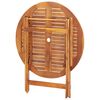 vidaXL Tuintafel inklapbaar 90x75 cm massief acaciahout