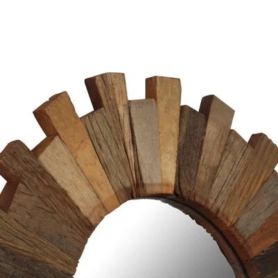 vidaXL Wandspiegel 70 cm massief gerecycled hout