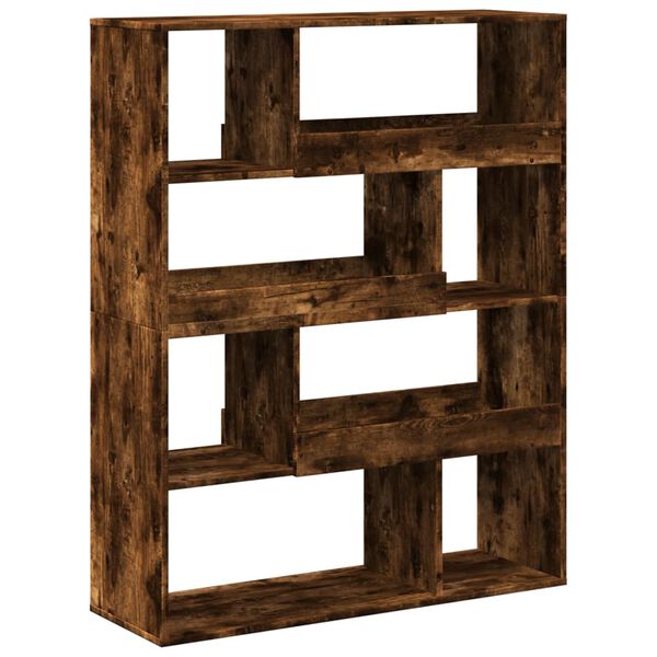 vidaXL Boekenkast 100x33x125,5 cm bewerkt hout gerookt eikenkleurig