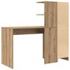 vidaXL Bureau 2 pcs Artisan Eiken