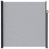 vidaXL Uittrekbaar Zijscherm Grijs 500 x 200 cm Polyester