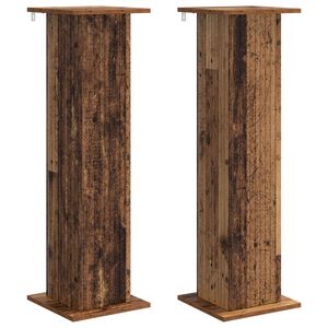 vidaXL Plantenstandaard 2 pcs Oud hout 30,5 x 30 x 100,5 cm