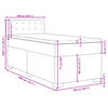 vidaXL Boxspring met matras stof lichtgrijs 100x200 cm