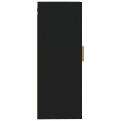 vidaXL Wandkast 35x34x90 cm bewerkt hout zwart