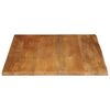 vidaXL Tafelblad met natuurlijke rand 90x80x3,8 cm massief mangohout