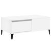vidaXL Salontafel 90x50x36,5 cm bewerkt hout wit
