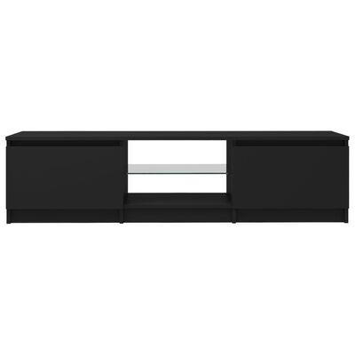 vidaXL Tv-meubel met LED-verlichting 140x40x35,5 cm zwart