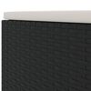 vidaXL 6-delige Loungeset met kussens poly rattan zwart