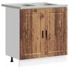 vidaXL Wastafel onderkast Porto 2 st Bruin 80 x 46 x 81,5 cm