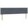 vidaXL Boxspring met matras fluweel donkergrijs 200x210 cm