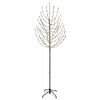 vidaXL LED Kerstboom Zwart 210 cm Staal 180 LED's