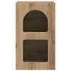 vidaXL Nachtkastje Artisan Eiken 29,5 x 33,5 x 50 cm Bewerkt hout