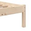 vidaXL Bedframe massief hout 75x190 cm
