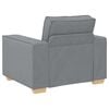 vidaXL Sofa Stoel Lichtgrijs 60 cm Stof