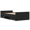 vidaXL Bedframe met lade Zwart Eiken 203 x 103 x 50 cm Bewerkt hout