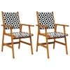 vidaXL Tuinstoelen 2 st massief acaciahout