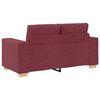 vidaXL | Bankstel | met kussen 2 pcs Wijnrood 221 x 78 x 80 cm Stof