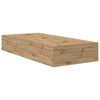 vidaXL Opbergbedframe Artisan Eiken 80 x 200 cm Bewerkt hout
