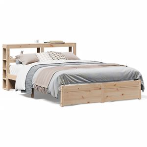 vidaXL Bedframe met hoofdbord massief grenenhout 120x200 cm