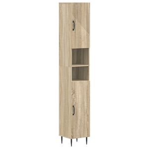 vidaXL Badkamerkast met Open Plank HAARLEM Sonoma Eiken