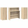 vidaXL Receptiebalie 180x50x103,5 cm bewerkt hout sonoma eikenkleurig