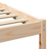 vidaXL Bedframe met hoofdeinde Bruin 75 x 190 cm Massief grenenhout