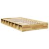 vidaXL Bedframe zonder matras 100x200 cm massief hout eiken