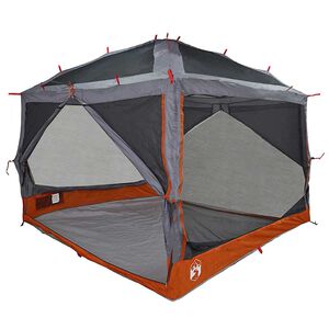 vidaXL Binnen tent voor 7 Personen 7-persoons Grijs en Oranje