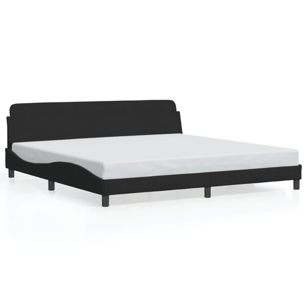 vidaXL Bedframe "Dover" 200x200 cm fluweel zwart