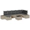 vidaXL Bankstel 8 st poly rattan
