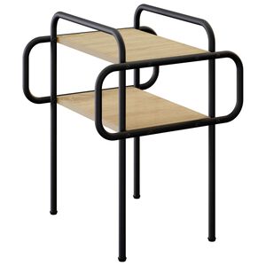 vidaXL Salontafel Sonoma Eiken 40 x 40 x 51 cm Bewerkt hout