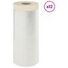 vidaXL Stofdoek met plakband 12 st Doorzichtig 110 x 3300 cm HDPE