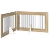 vidaXL Opvouwbaar hondenhek met standaards 2 st Sonoma Eiken 200,5 cm