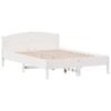 vidaXL Bedframe zonder matras massief grenenhout wit 140x200 cm
