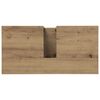vidaXL Wastafelkast 60x30x60 cm bewerkt hout artisanaal eikenkleurig