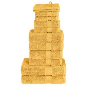 vidaXL 12-delige Handdoekenset SOLUND 600 g/m&sup2; goudkleurig