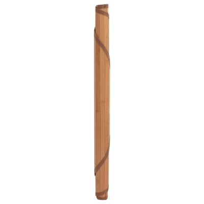 vidaXL Vloerkleed rond 60 cm bamboe naturel