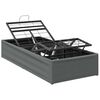 vidaXL Elektrisch Verstelbaar Bedframe Donkergrijs 190 x 90 x 33,5 cm