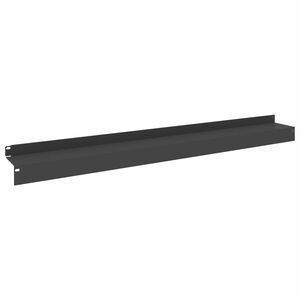 vidaXL Gazonrand 10 st 100 x 10 x 8 cm Staal Zwart